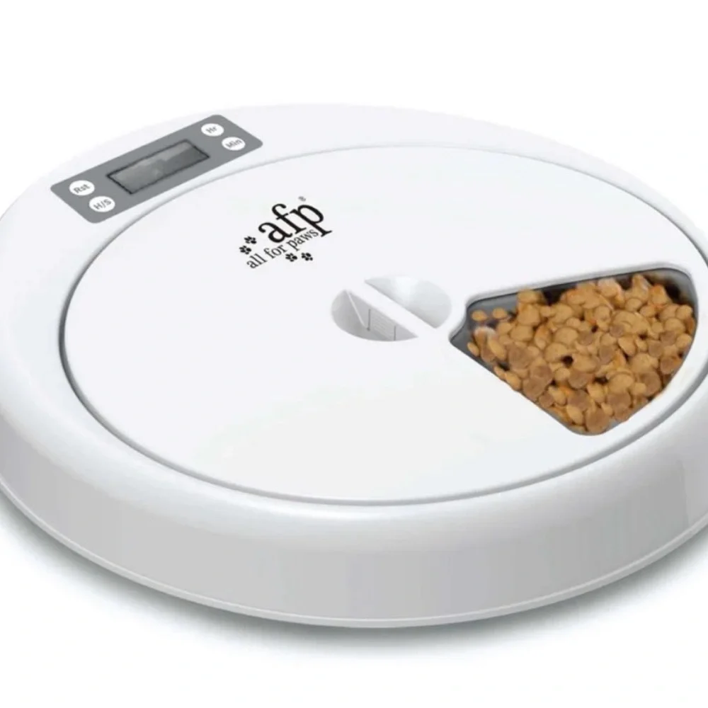 White Automatic Pet Feeder